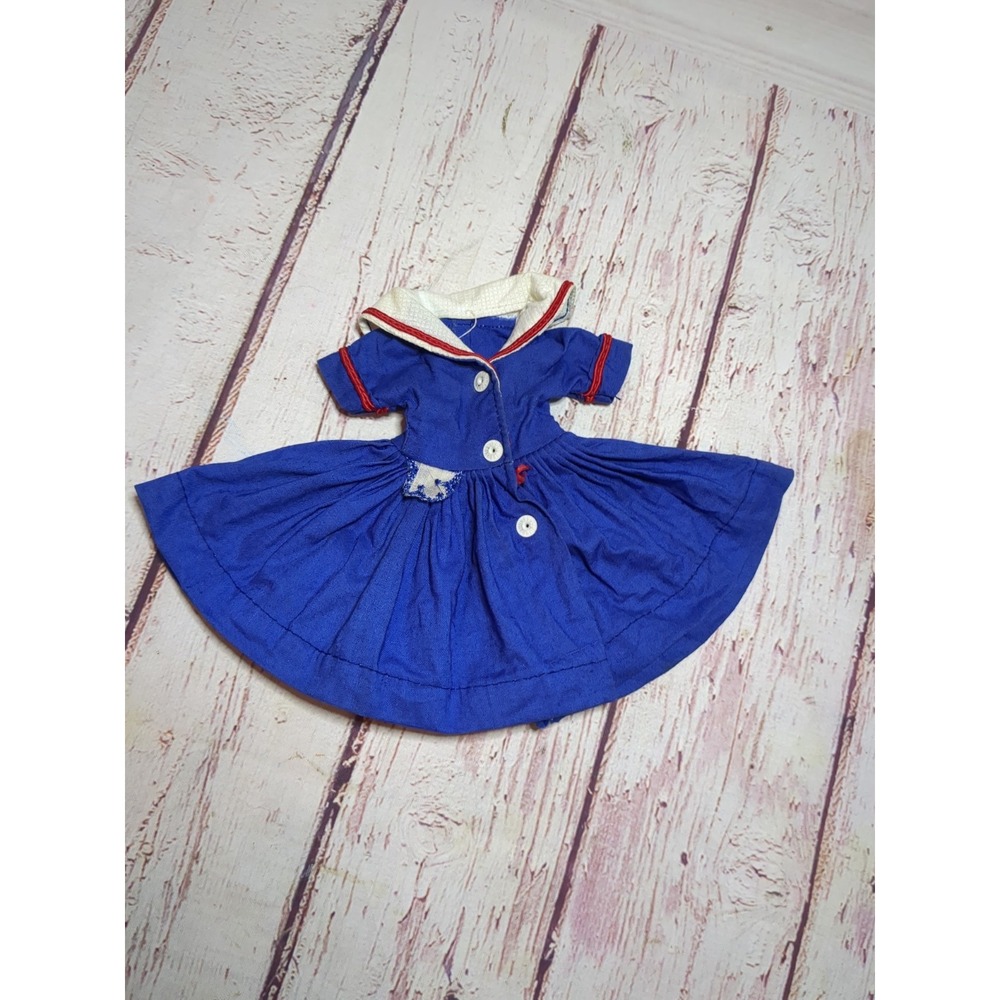 Vintage 1959 Ideal Little Miss Revlon Sailor Outfit Dress Only #9130